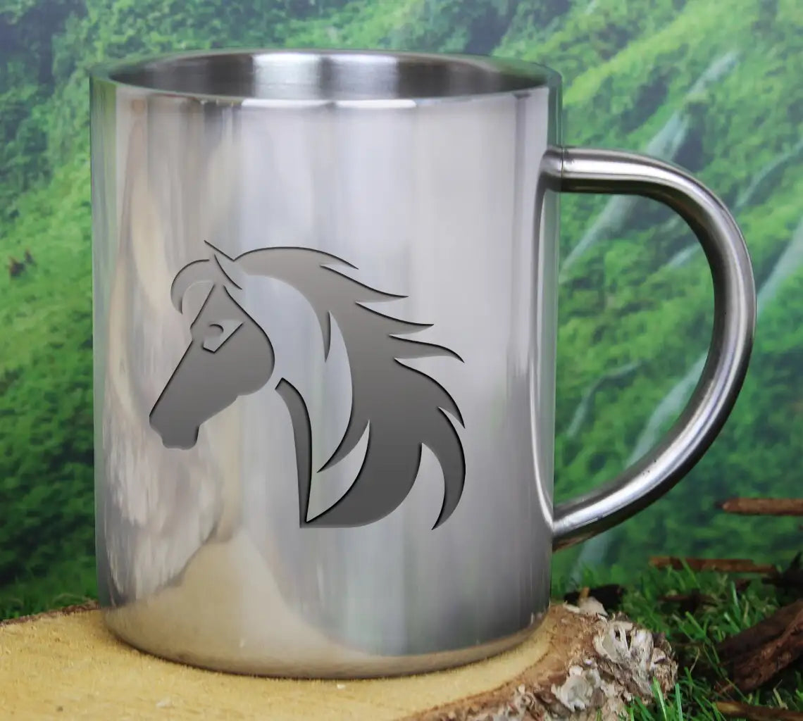 A Black And White Horse With A Black Mane And Tail