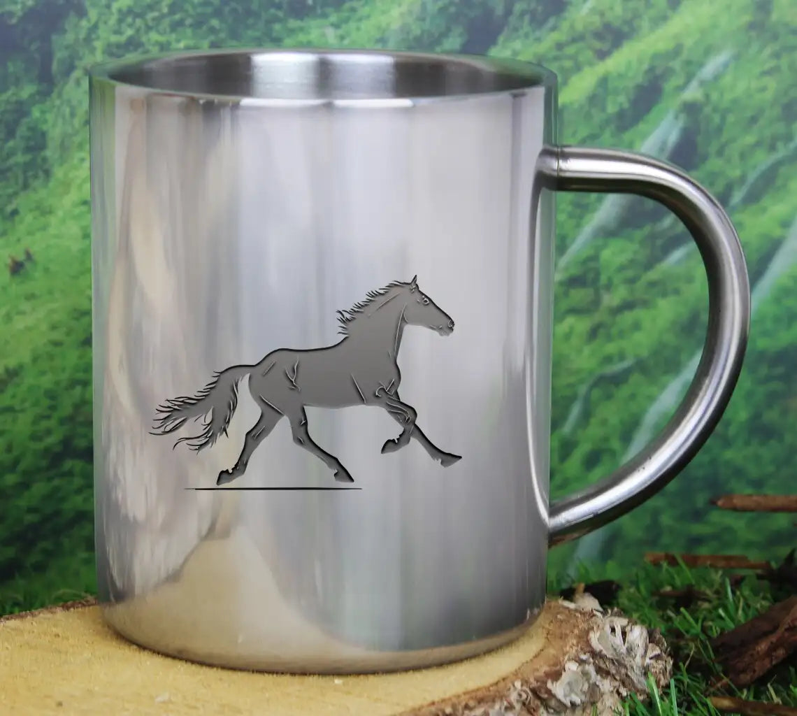 A Black Horse With A Black Tail And The Word Quot A Quot On It Quot