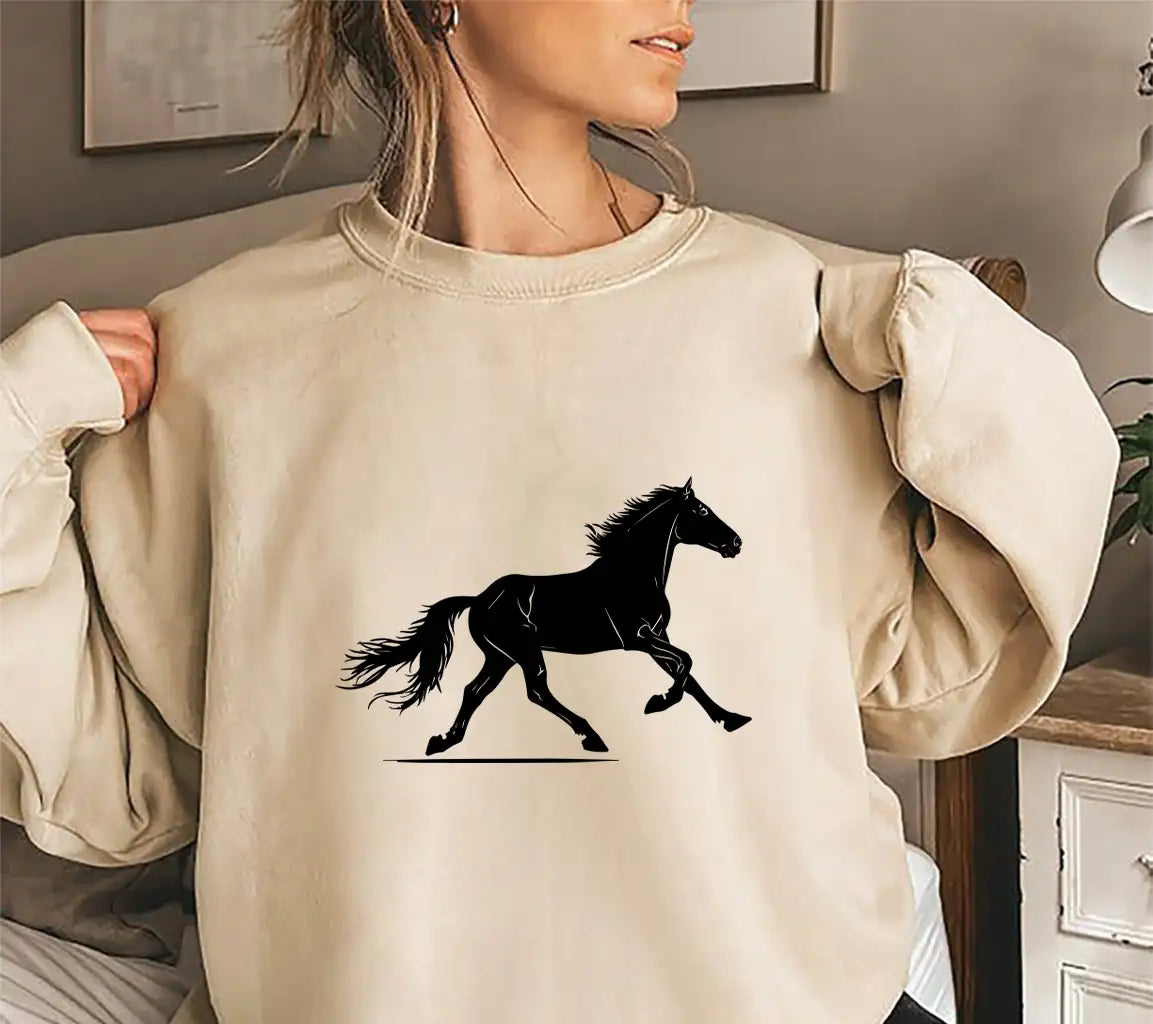 A Black Horse With A Black Tail And The Word Quot A Quot On It Quot