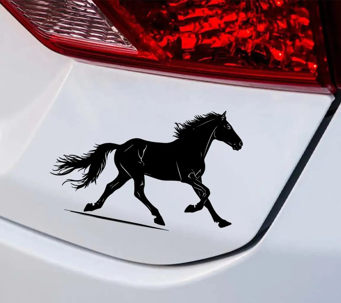 A Black Horse With A Black Tail And The Word Quot A Quot On It Quot