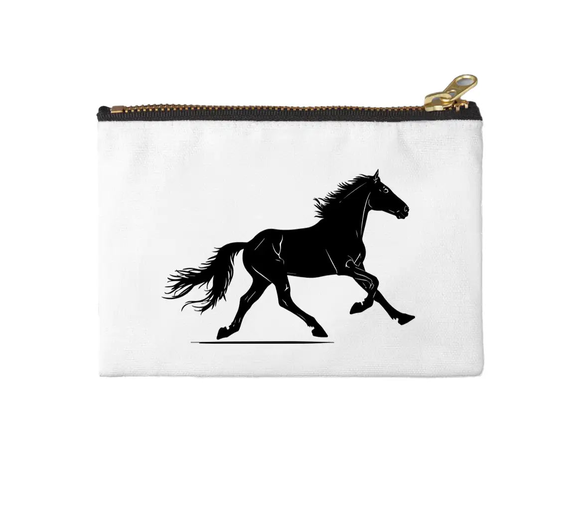 A Black Horse With A Black Tail And The Word Quot A Quot On It Quot