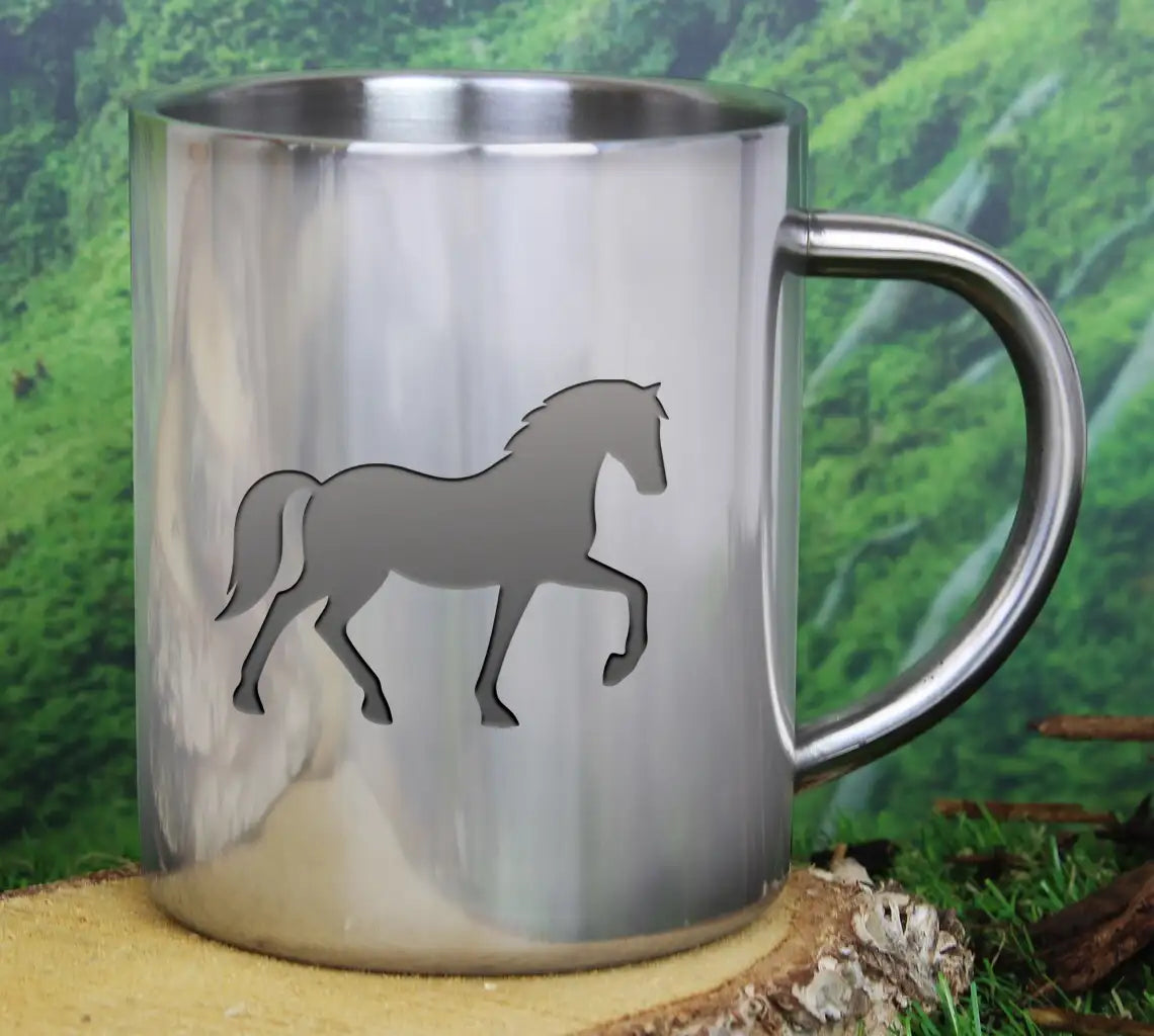A Black Horse With A Horse On It