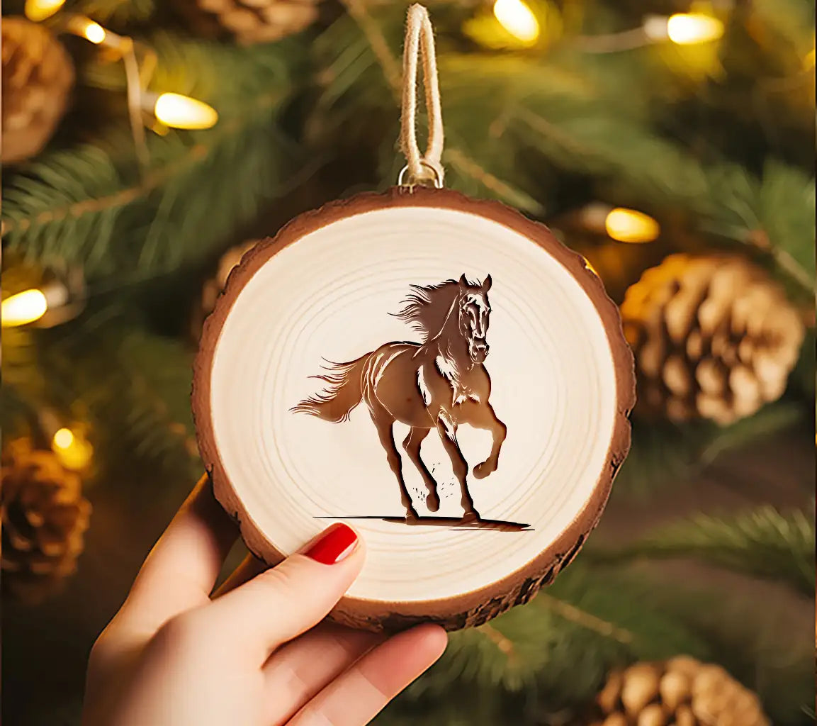 A Black Horse With A White Background And A Black Horse In The Foreground