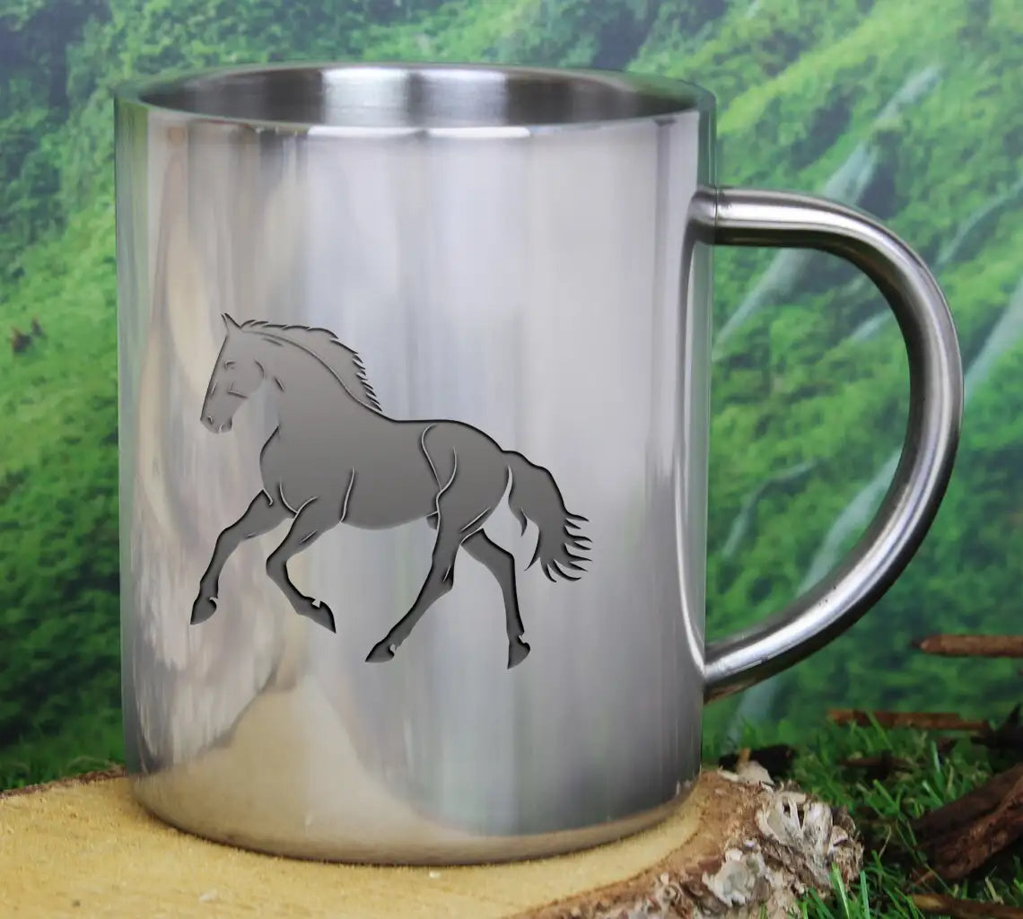A Black Horse With A White Background And The Image Of A Horse