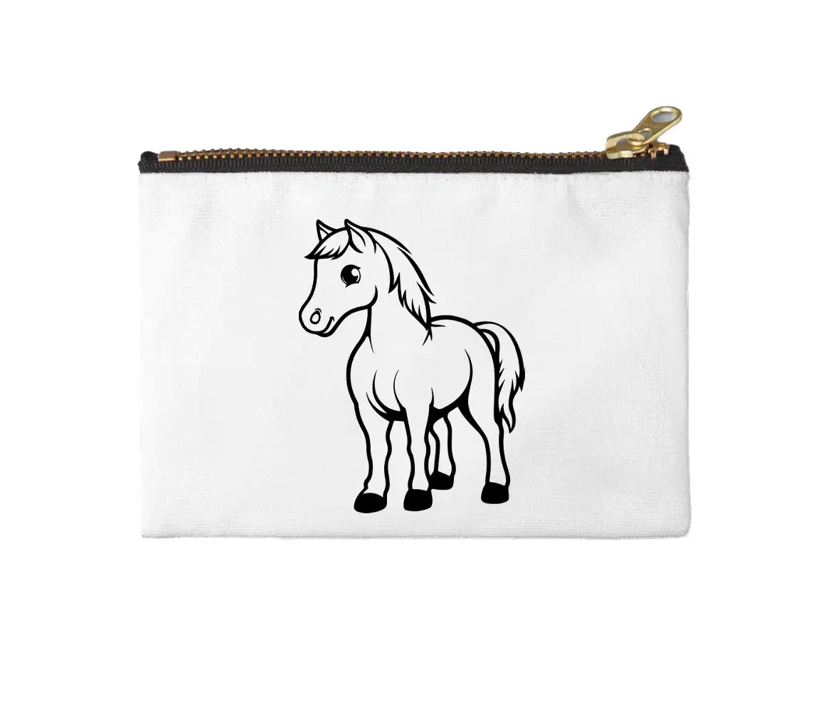A Cartoon Drawing Of A Horse With A Sad Face