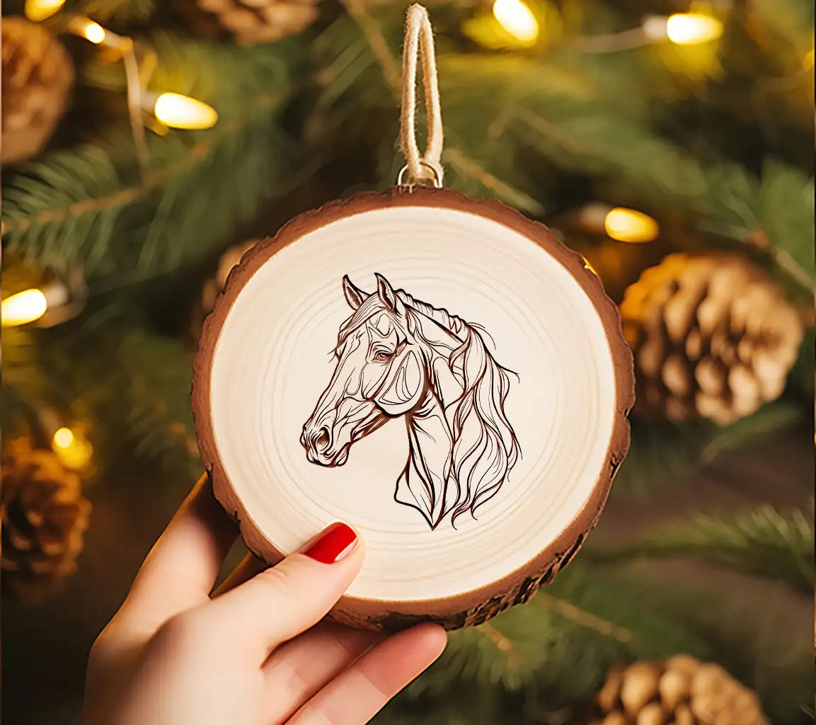 A Drawing Of A Horse That Has A Pattern On It