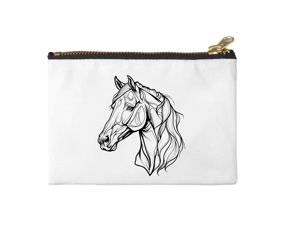 A Drawing Of A Horse That Has A Pattern On It