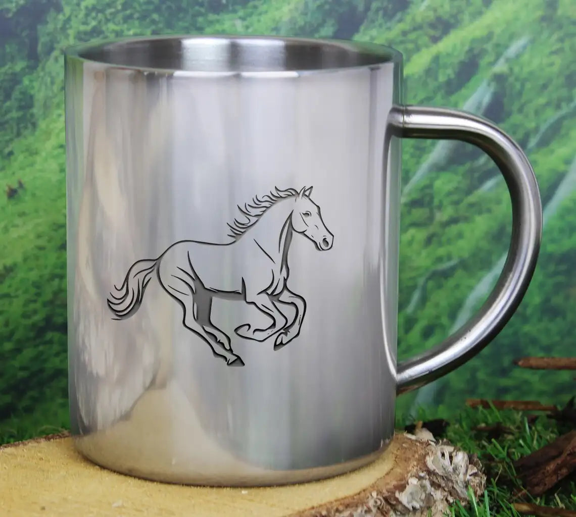 A Drawing Of A Horse That Has A Tail