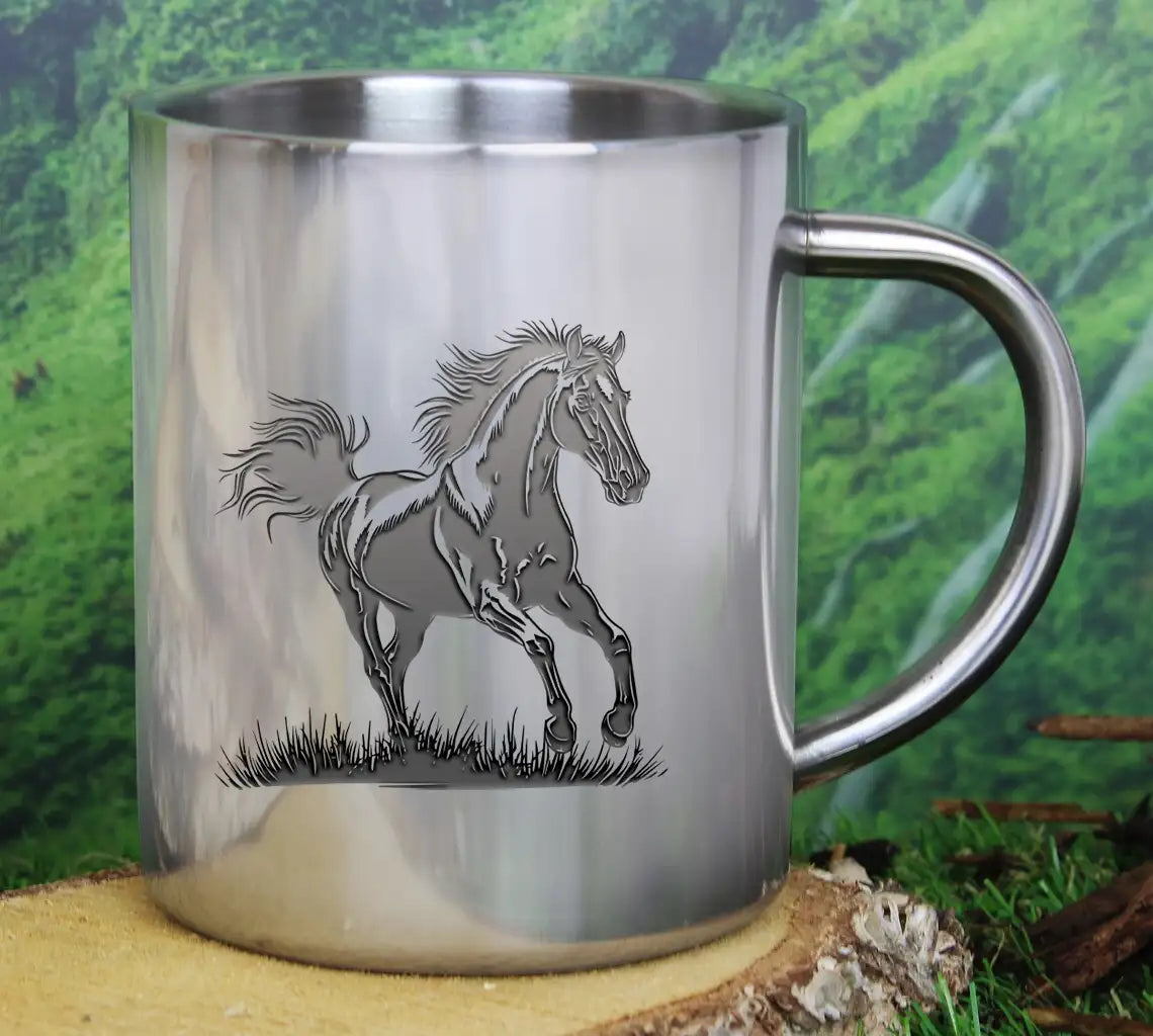 A Drawing Of A Horse With A Horse On It