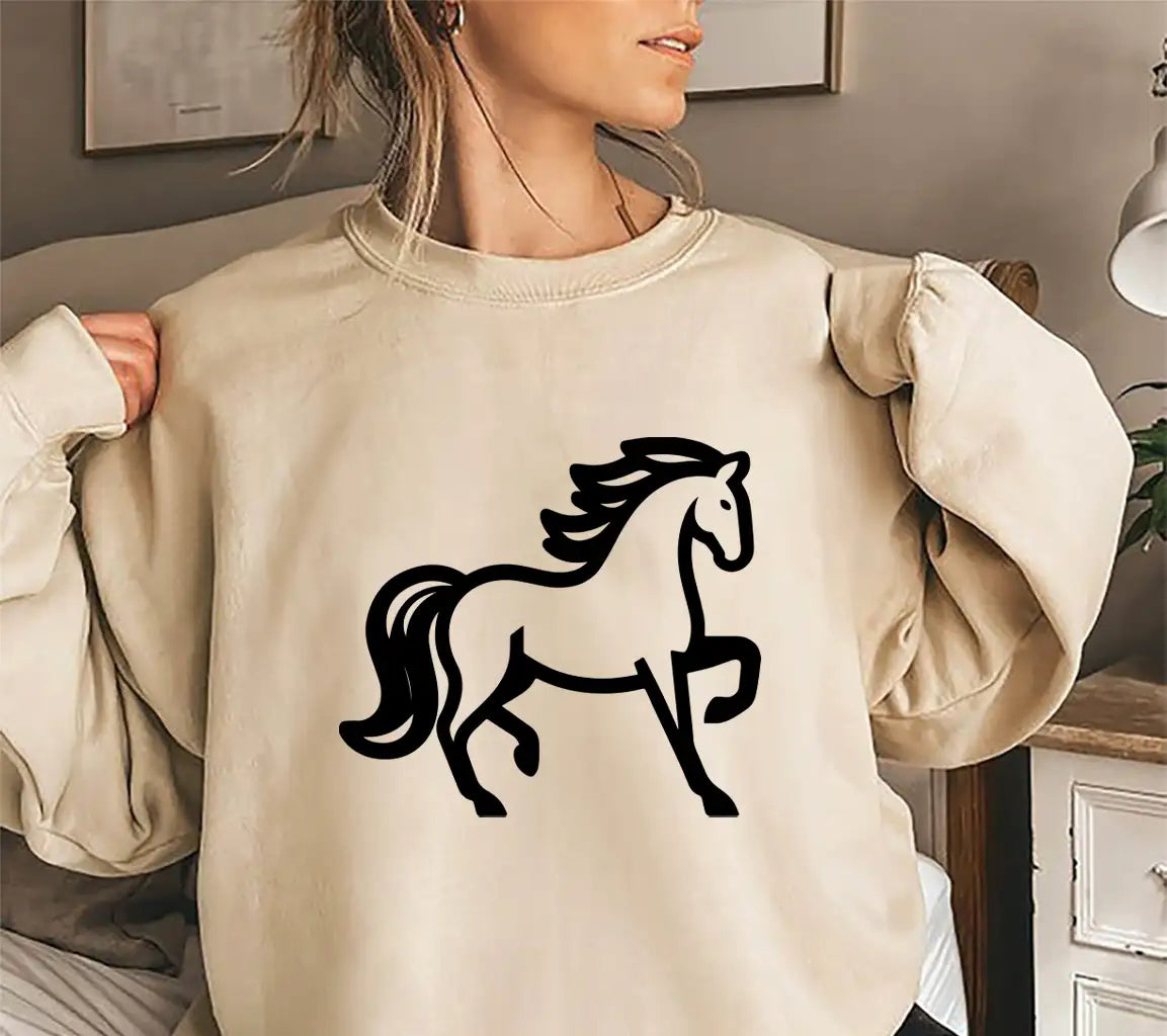 A Drawing Of A Horse With A Tail That Says Quot A Horse Quot
