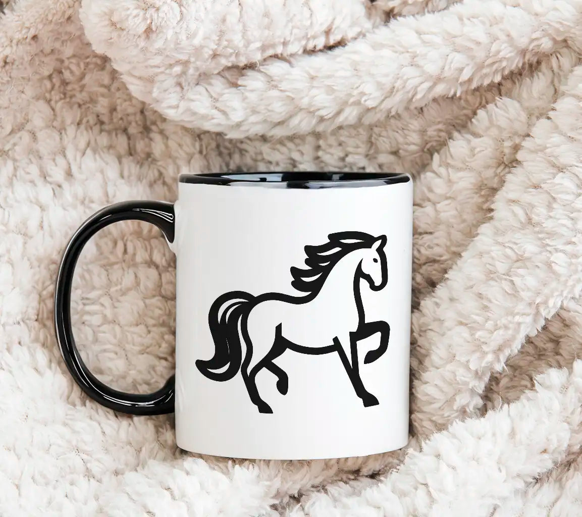 A Drawing Of A Horse With A Tail That Says Quot A Horse Quot