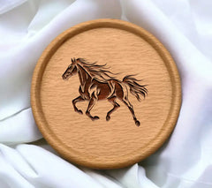 A Drawing Of A Horse With A White Background