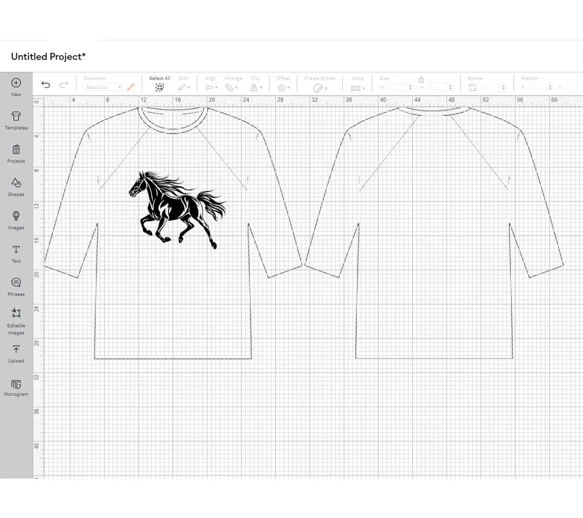 A Drawing Of A Horse With A White Background