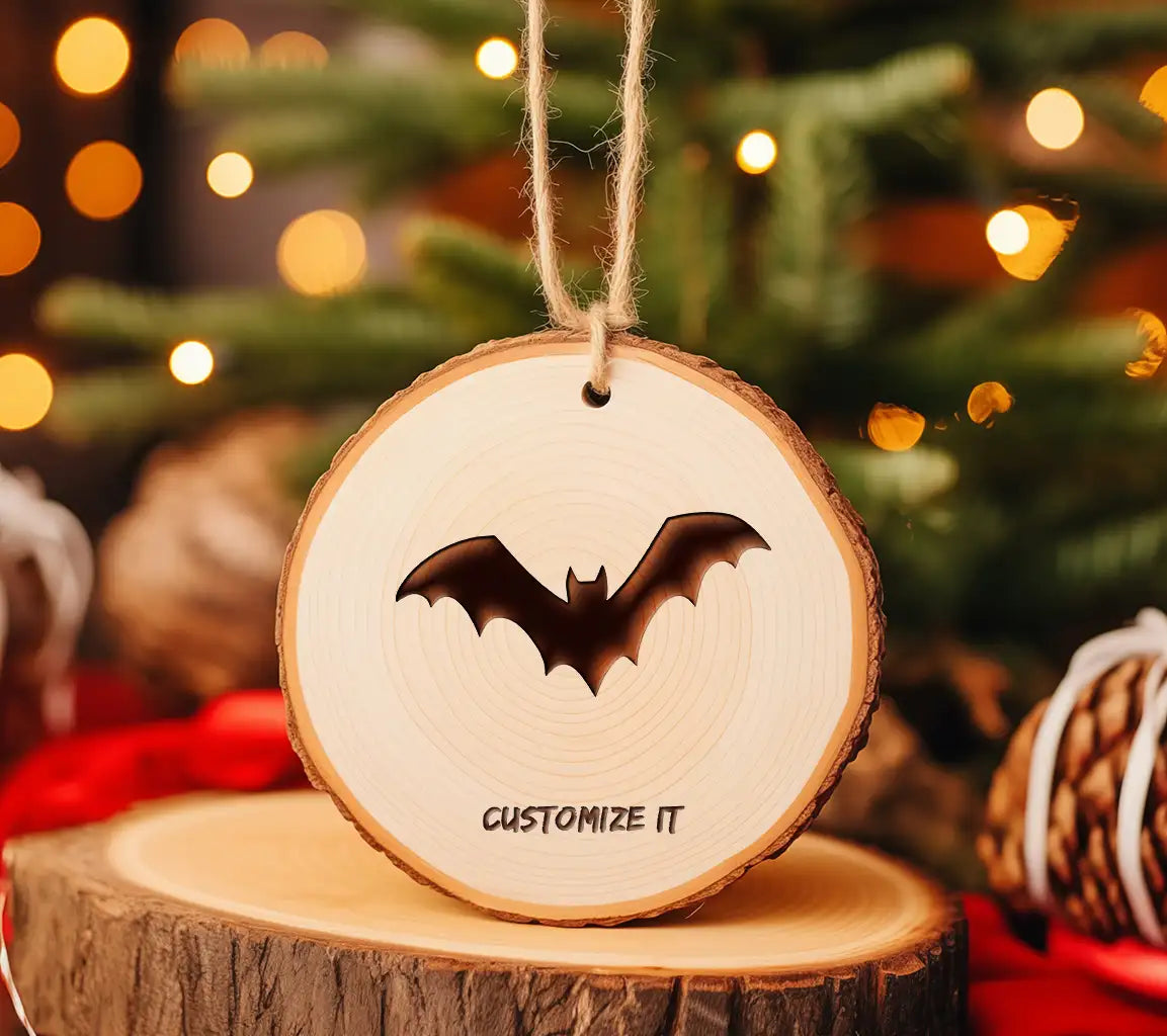 Black Bat Silhouette SVG - Spread Wings Design SVG