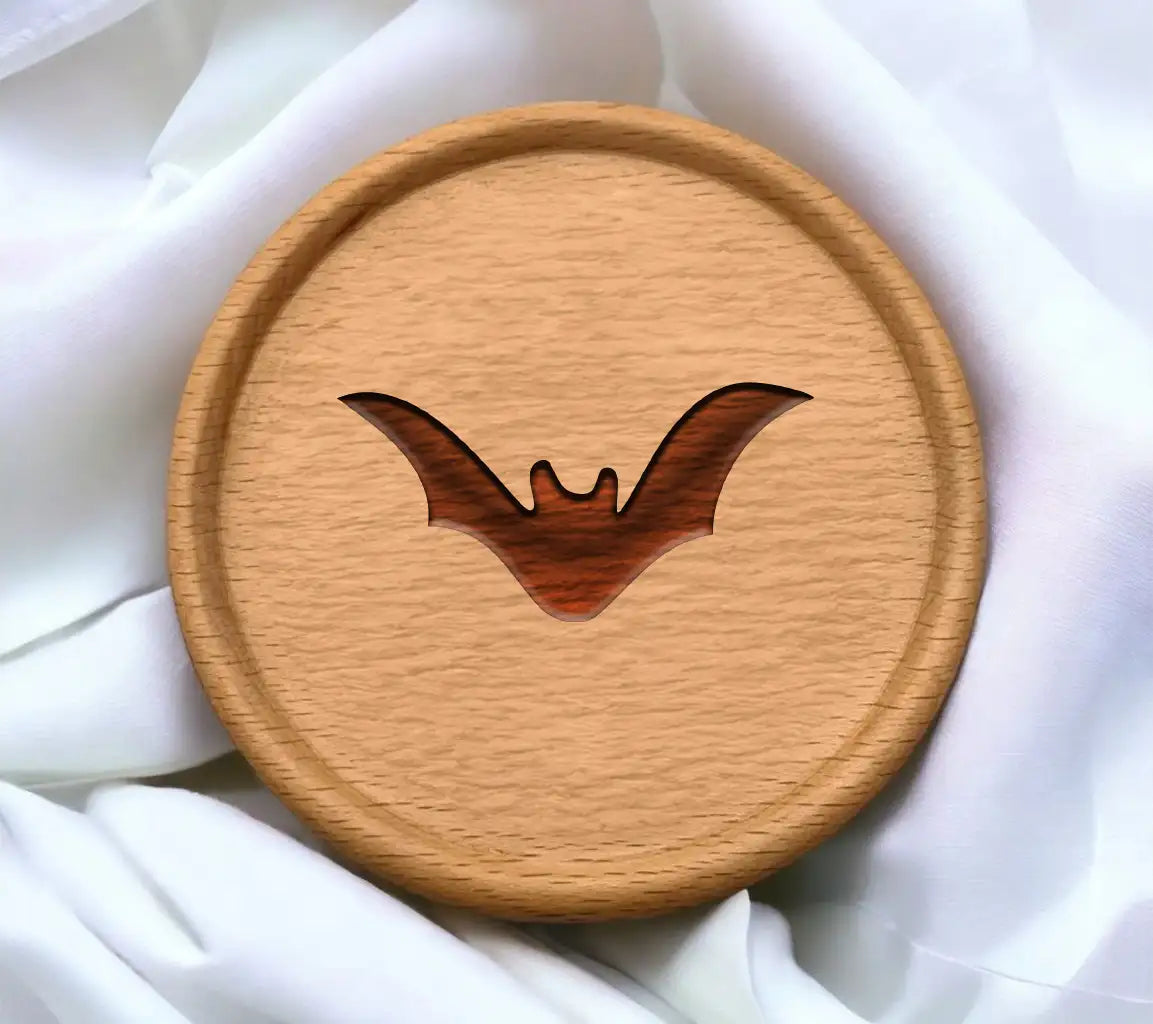 Black Bat Silhouette SVG - Spread Wings, White Background SVG