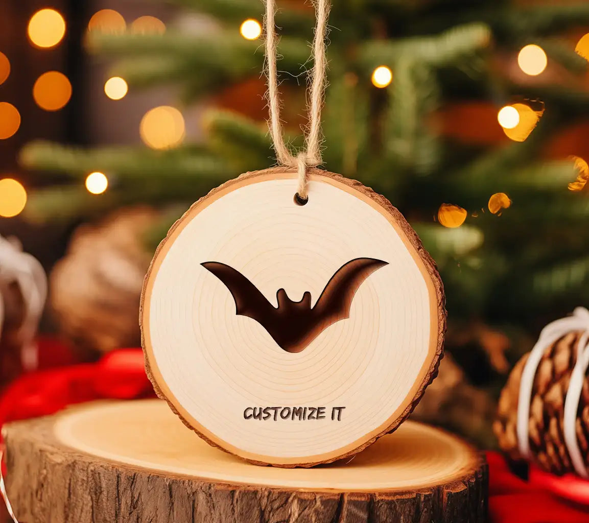 Black Bat Silhouette SVG - Spread Wings, White Background SVG