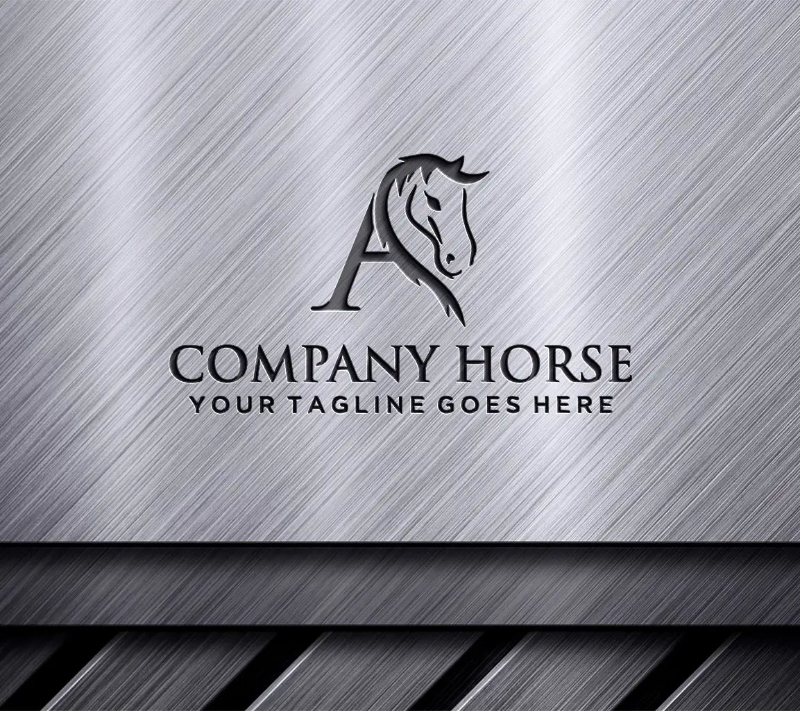 Creative Initial Letter A With Abstract Running Stallion Logo Vector Concept