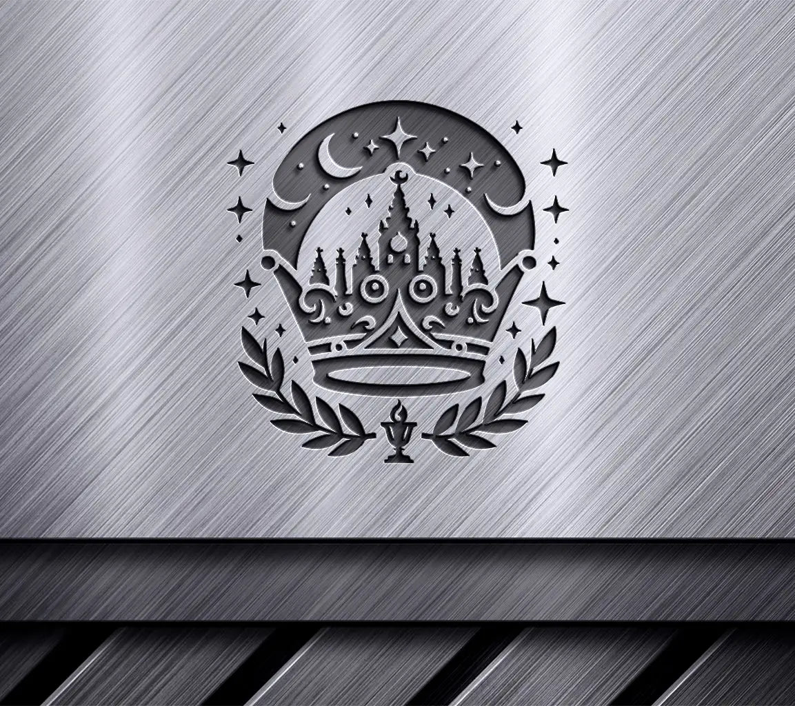  Crown & Castle Silhouette SVG Design SVG