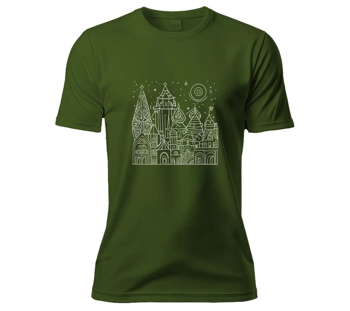  Cityscape with Castle SVG - Architecture Coloring Book for Kids SVG