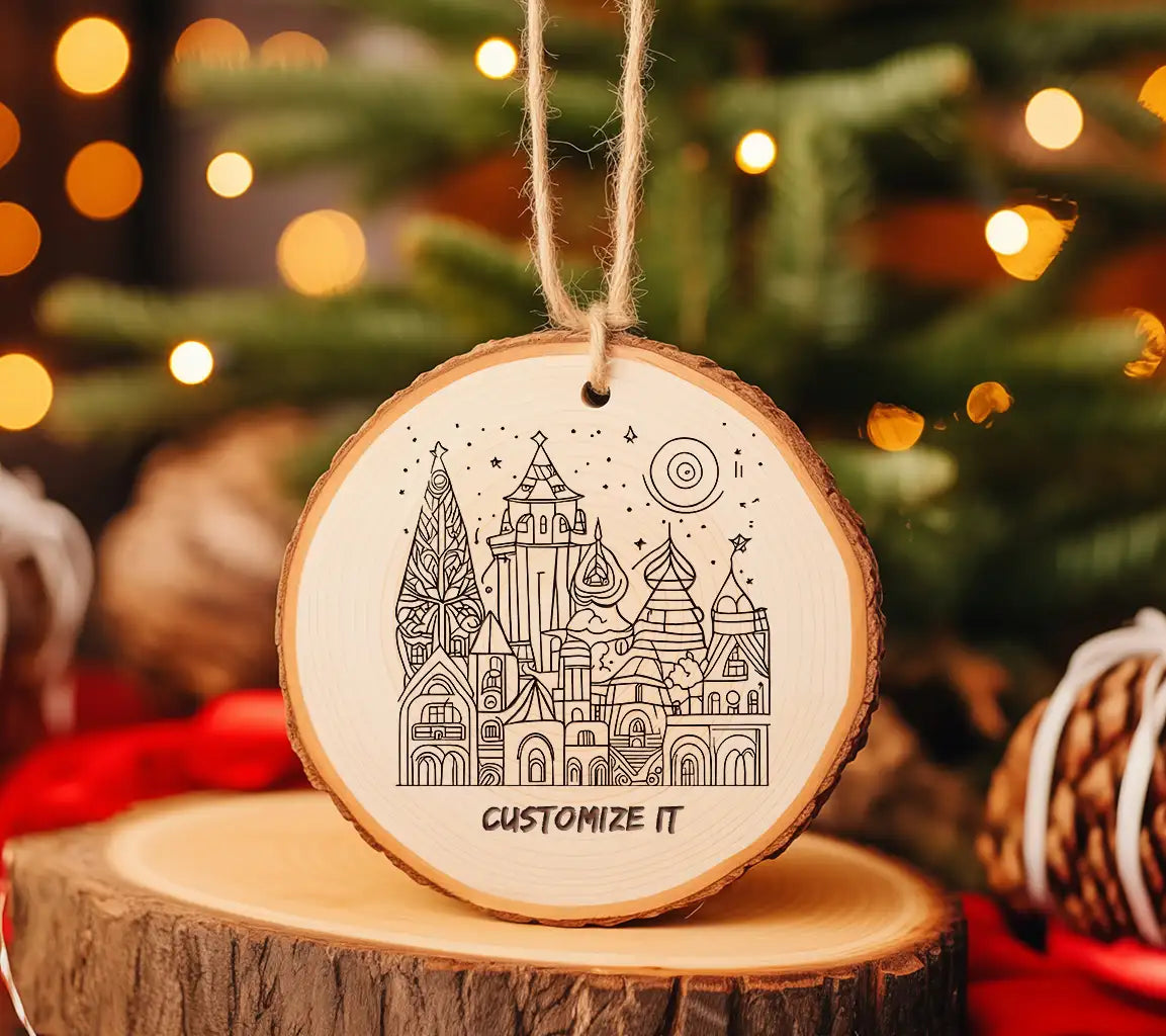  Cityscape with Castle SVG - Architecture Coloring Book for Kids SVG