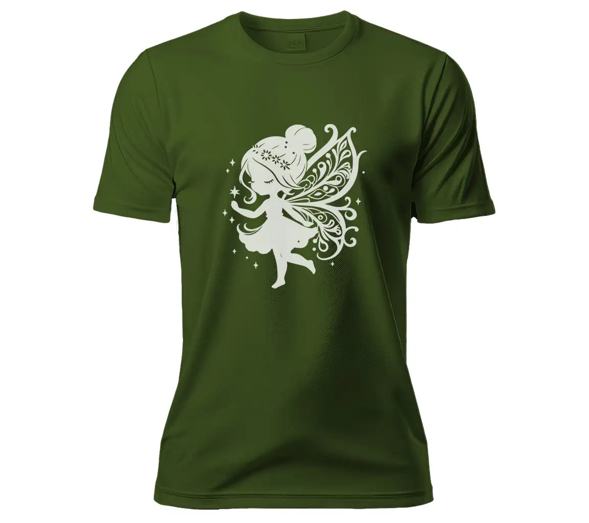  Fairy Silhouette SVG - Flat Design Vector Illustration SVG