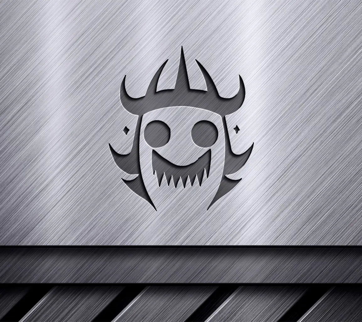  Monster with Horns SVG - Cartoon Ghost Illustration SVG