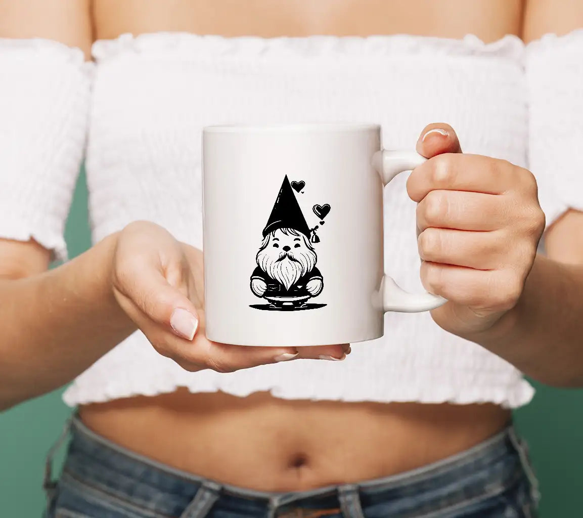  Gnome Valentine SVG - Love Illustration Sketch SVG