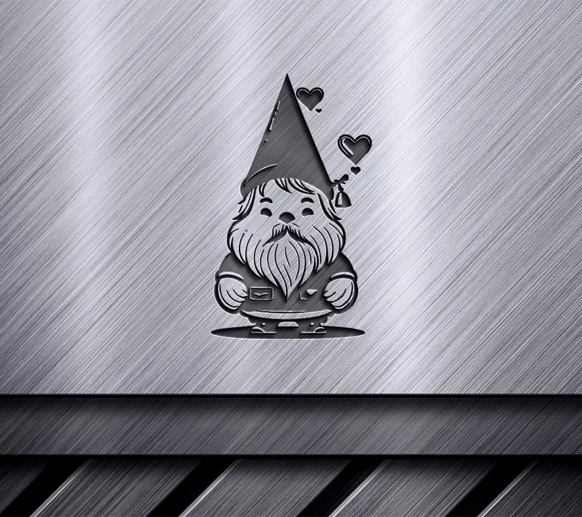  Gnome Valentine SVG - Love Illustration Sketch SVG