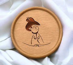 Cowboy Hat Woman Line Art SVG -  Doodle Illustration SVG