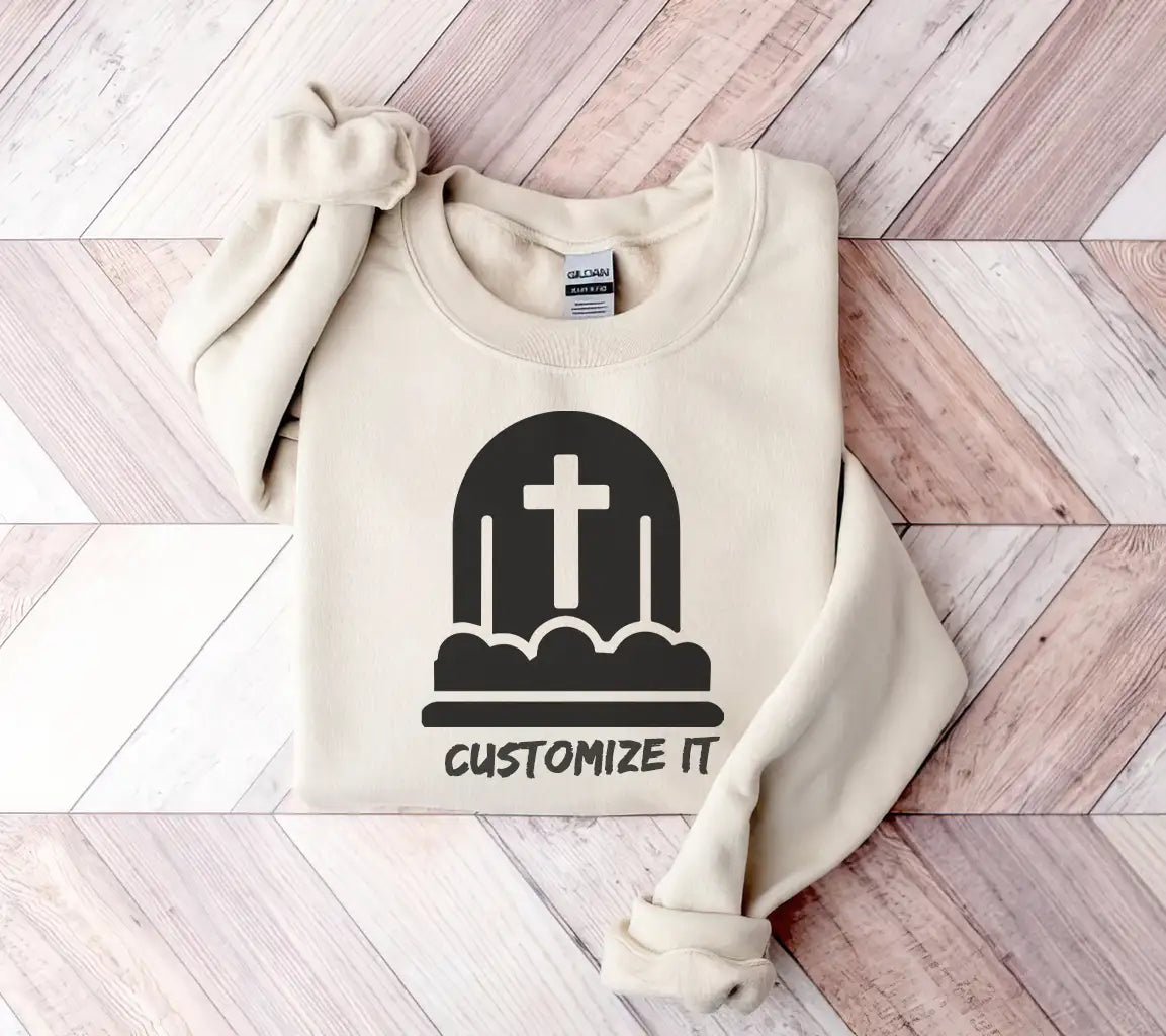  Grave with Cross SVG Icon - Halloween Graveyard Pictogram SVG