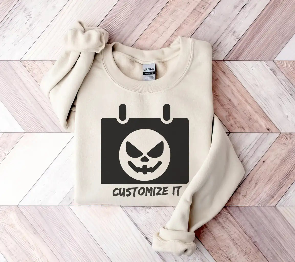 Halloween Skull Face Calendar SVG Icon SVG