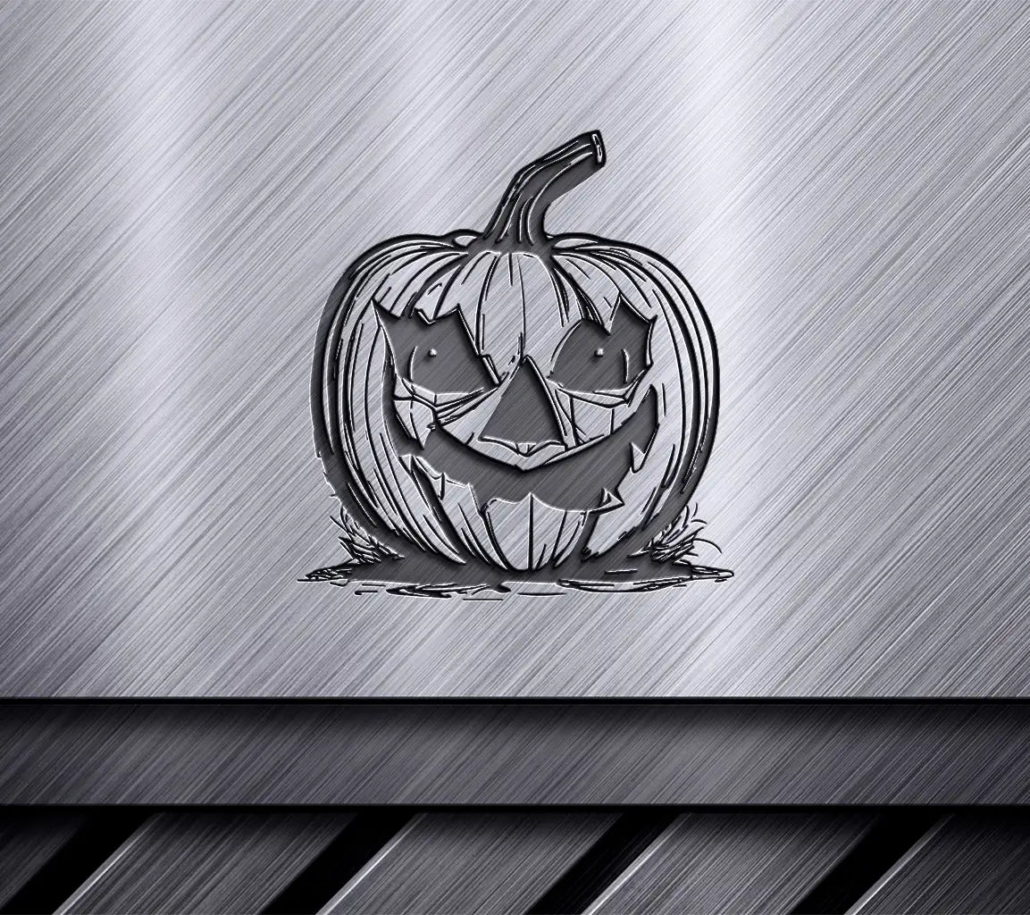 Halloween Pumpkin SVG with Bats -  Drawing SVG
