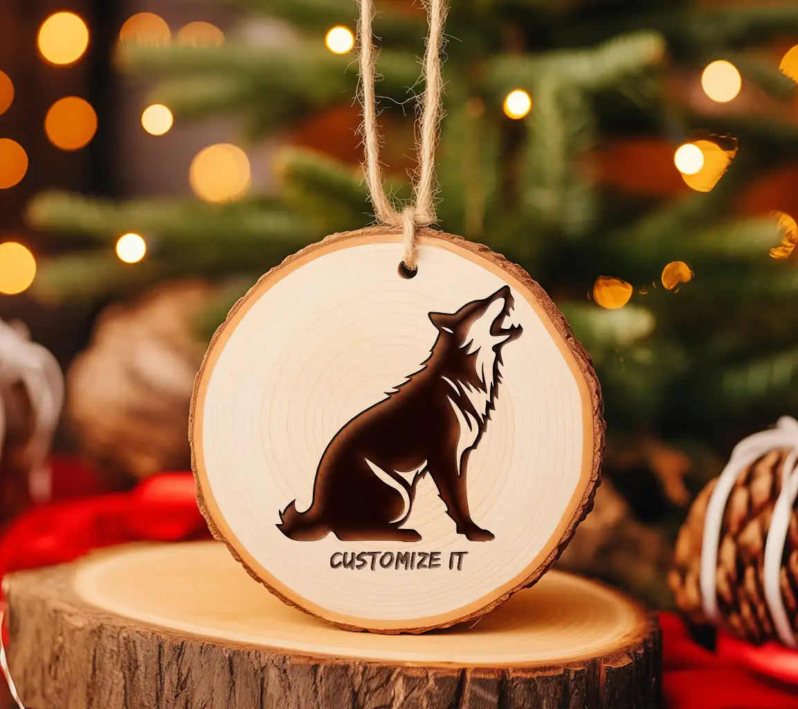  Howling Wolf SVG Icon Illustration SVG