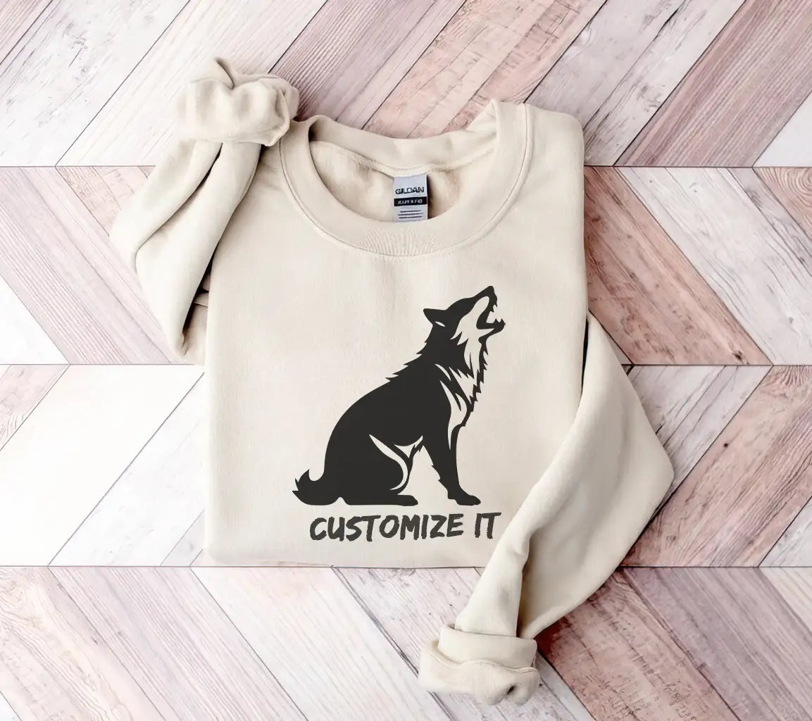  Howling Wolf SVG Icon Illustration SVG