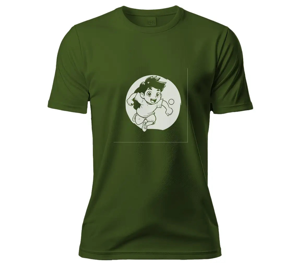  Boy Running in Circle SVG - Ping Pong Illustration SVG