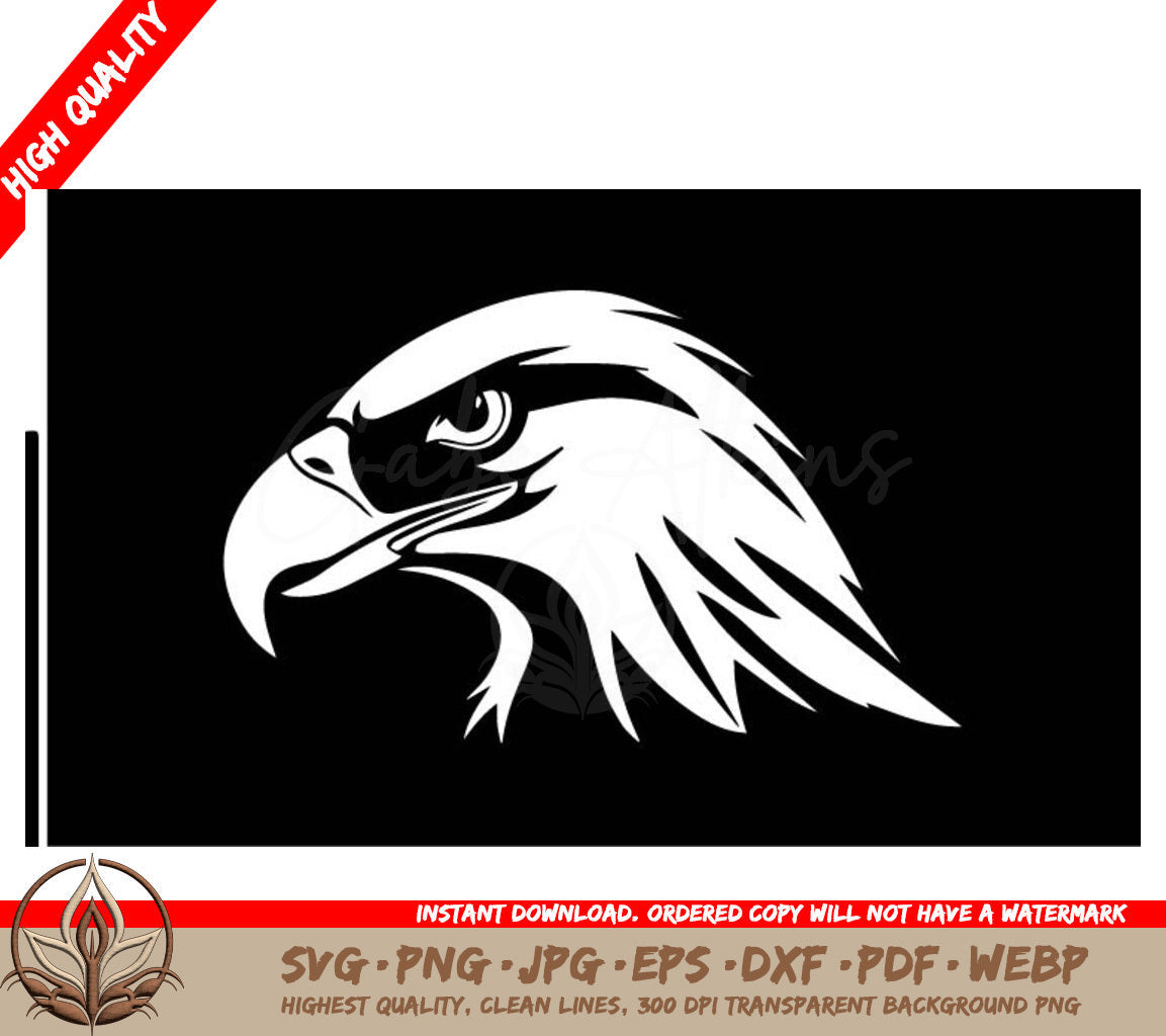 Eagle Head Illustration Vector SVG 