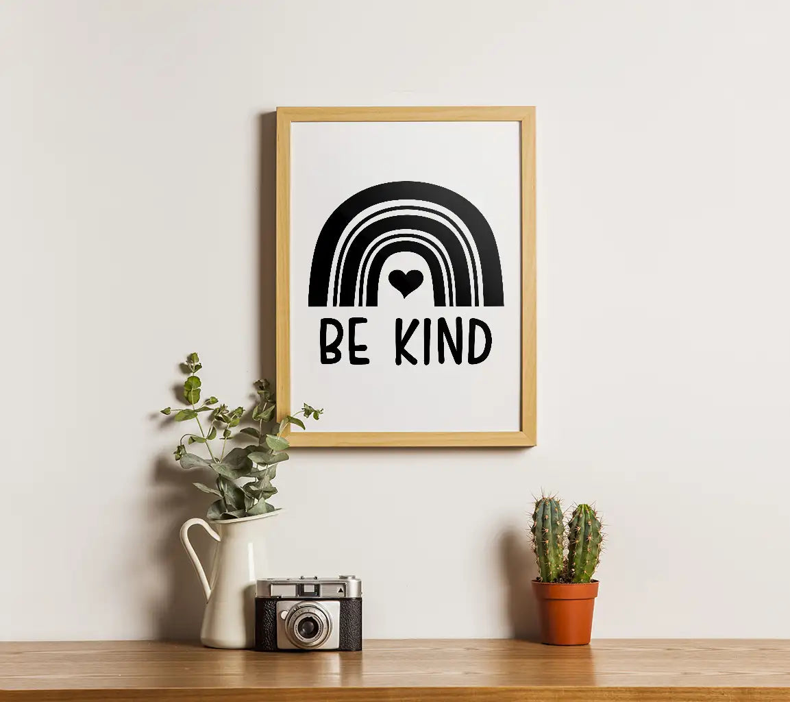  Rainbow Heart SVG - Be Kind Inspirational Design Bundle SVG