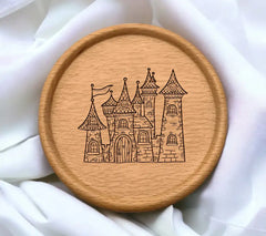  Vampire Castle SVG - Isolated Illustration SVG