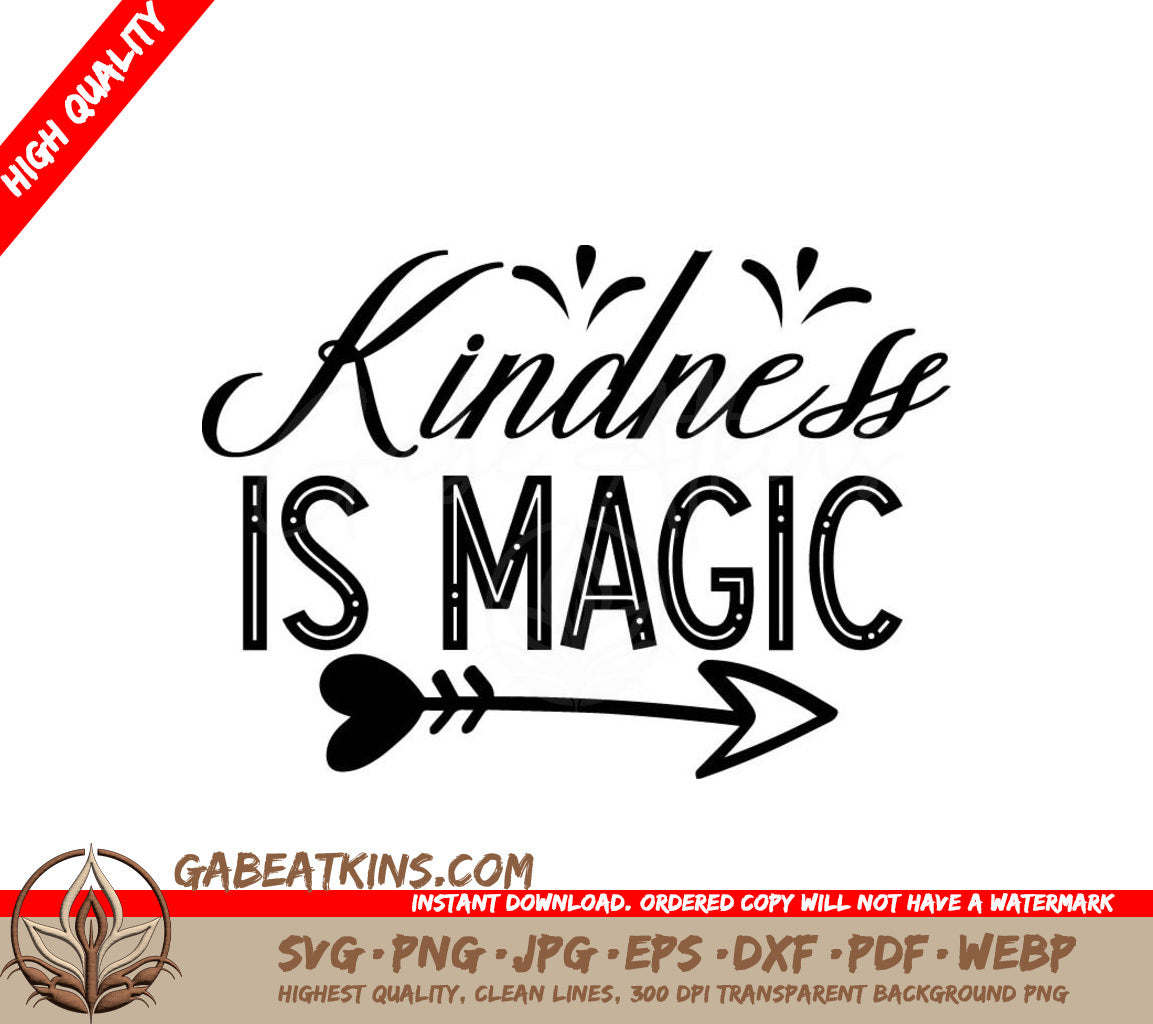  Kindness Is Magic SVG Design SVG