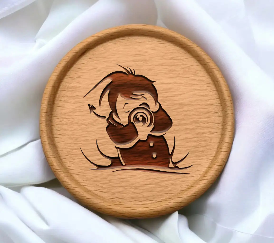  Photographer Minimalist Cartoon SVG Design SVG