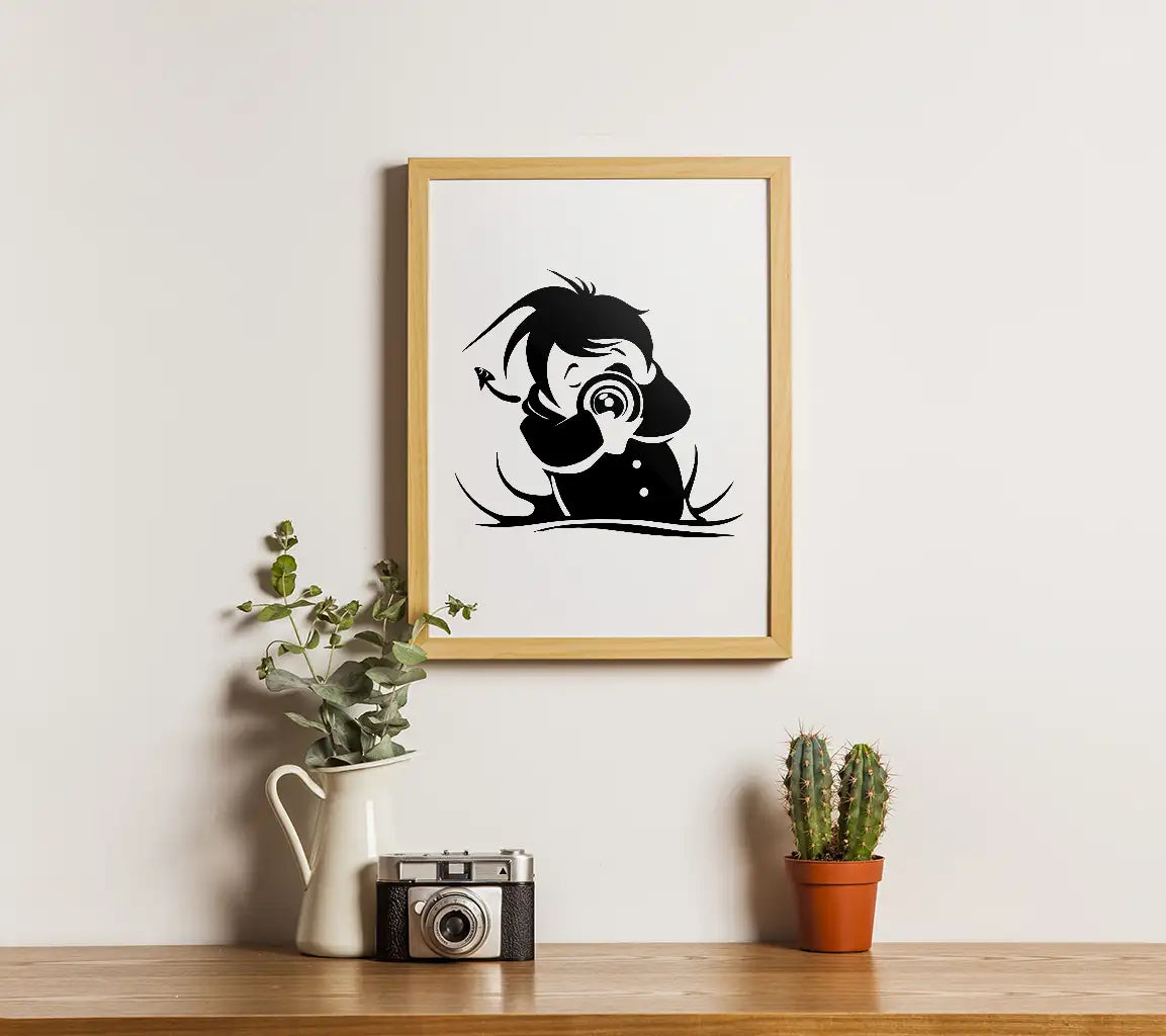  Photographer Minimalist Cartoon SVG Design SVG