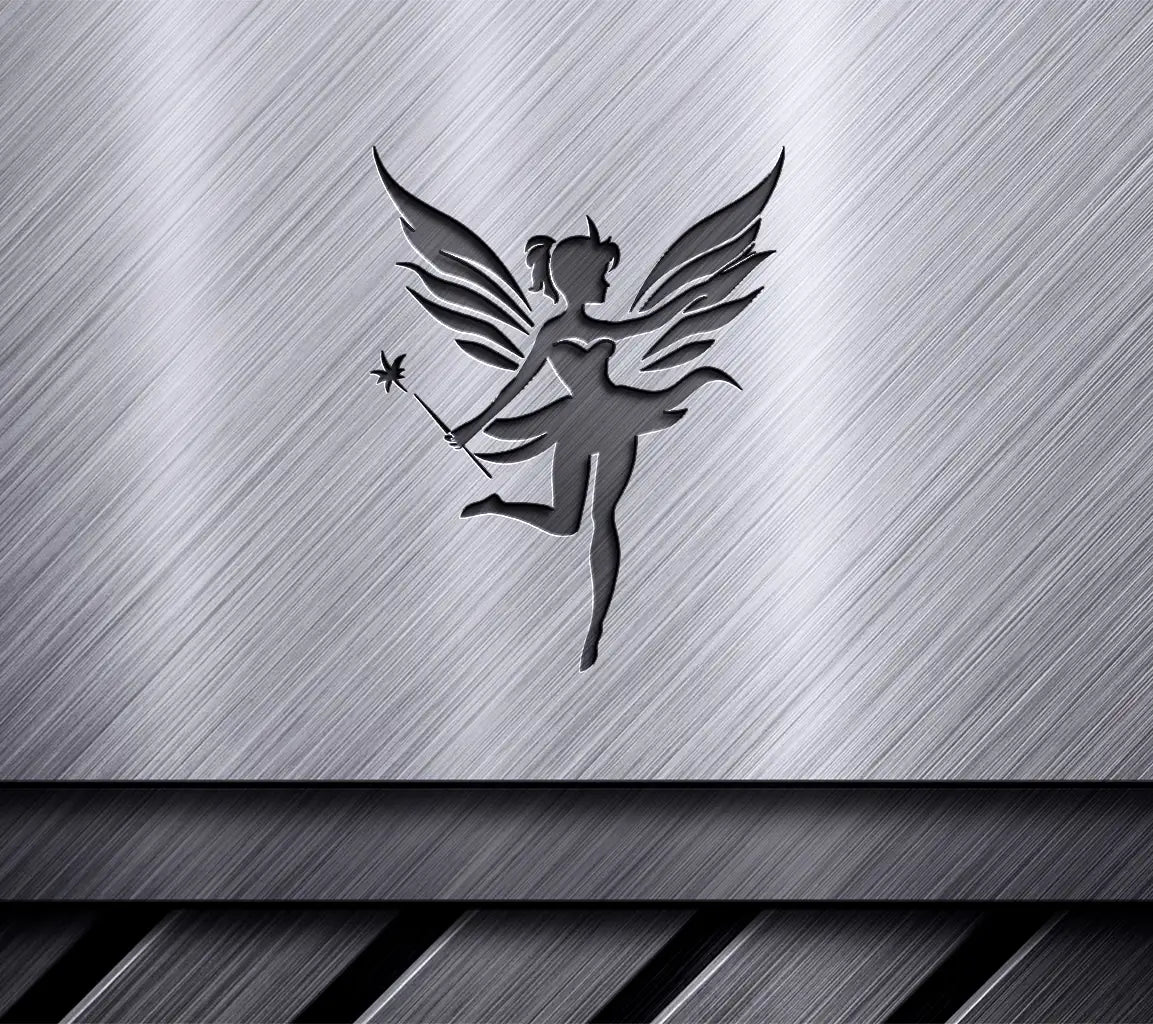  Fairy Silhouette SVG - Minimalist Magic Wand Design SVG