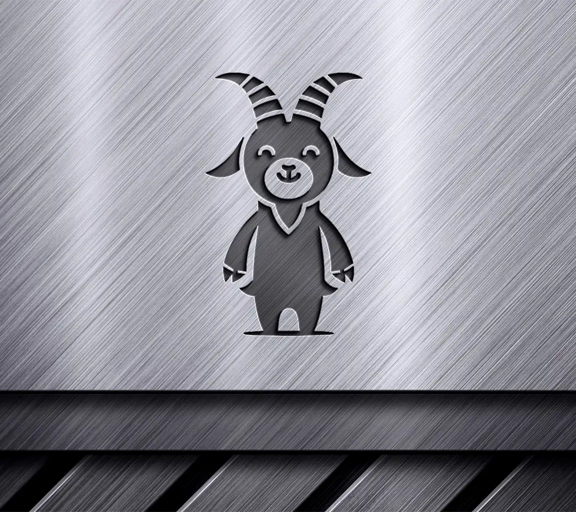 Funny  Goat Silhouette SVG - Minimalist Vector Design SVG
