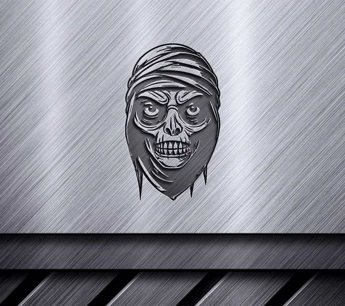 Bandana Skull SVG -  Mummy Face Design SVG