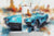 Muscle Car Tumbler Wrap | Teal Corvette Classic Watercolor Skyline Tumbler Wrap | 20oz Tumbler Wrap Sublimation Design PNG