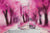 Pink Classic Car Tumbler Wrap | Pink Classic Car Cherry Blossom Watercolor Tumbler Wrap | 20oz Tumbler Wrap Sublimation Design PNG