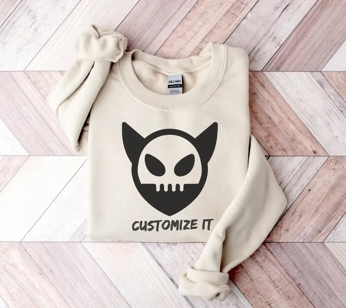 Black Cat Skull Halloween Mask SVG Silhouette SVG