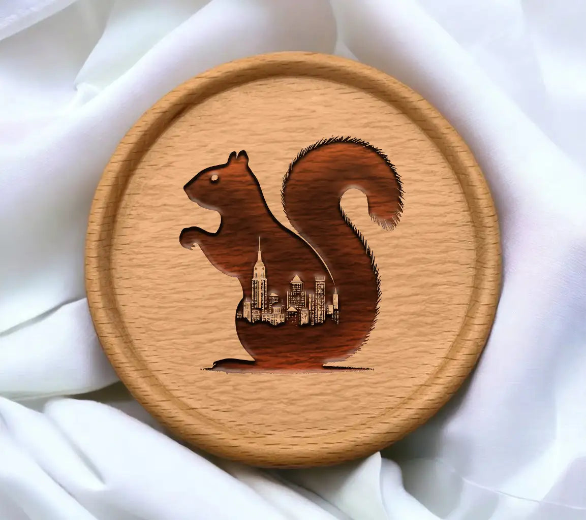  Squirrel City Skyline SVG Silhouette SVG