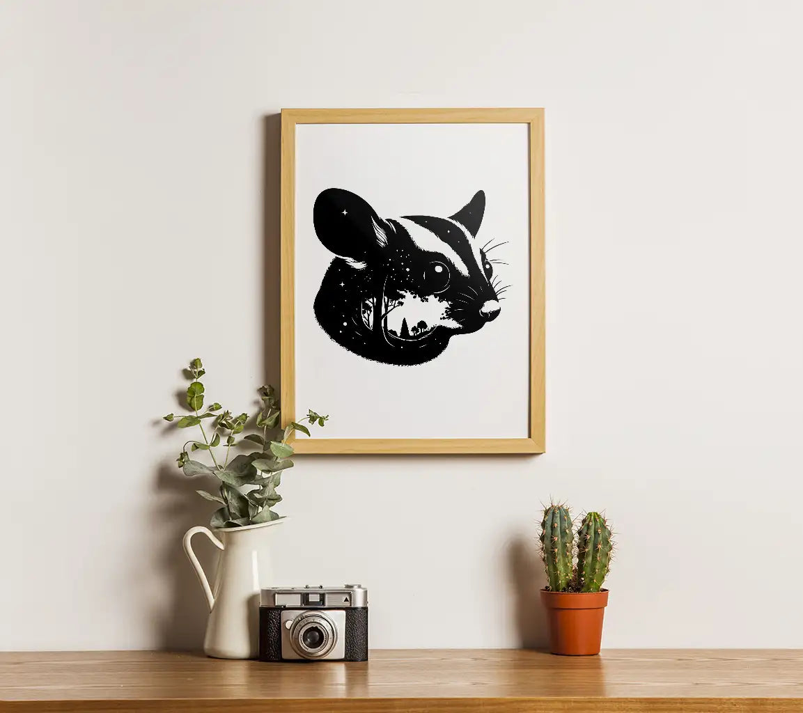Badger Head Nature Silhouette SVG -  Drawing SVG