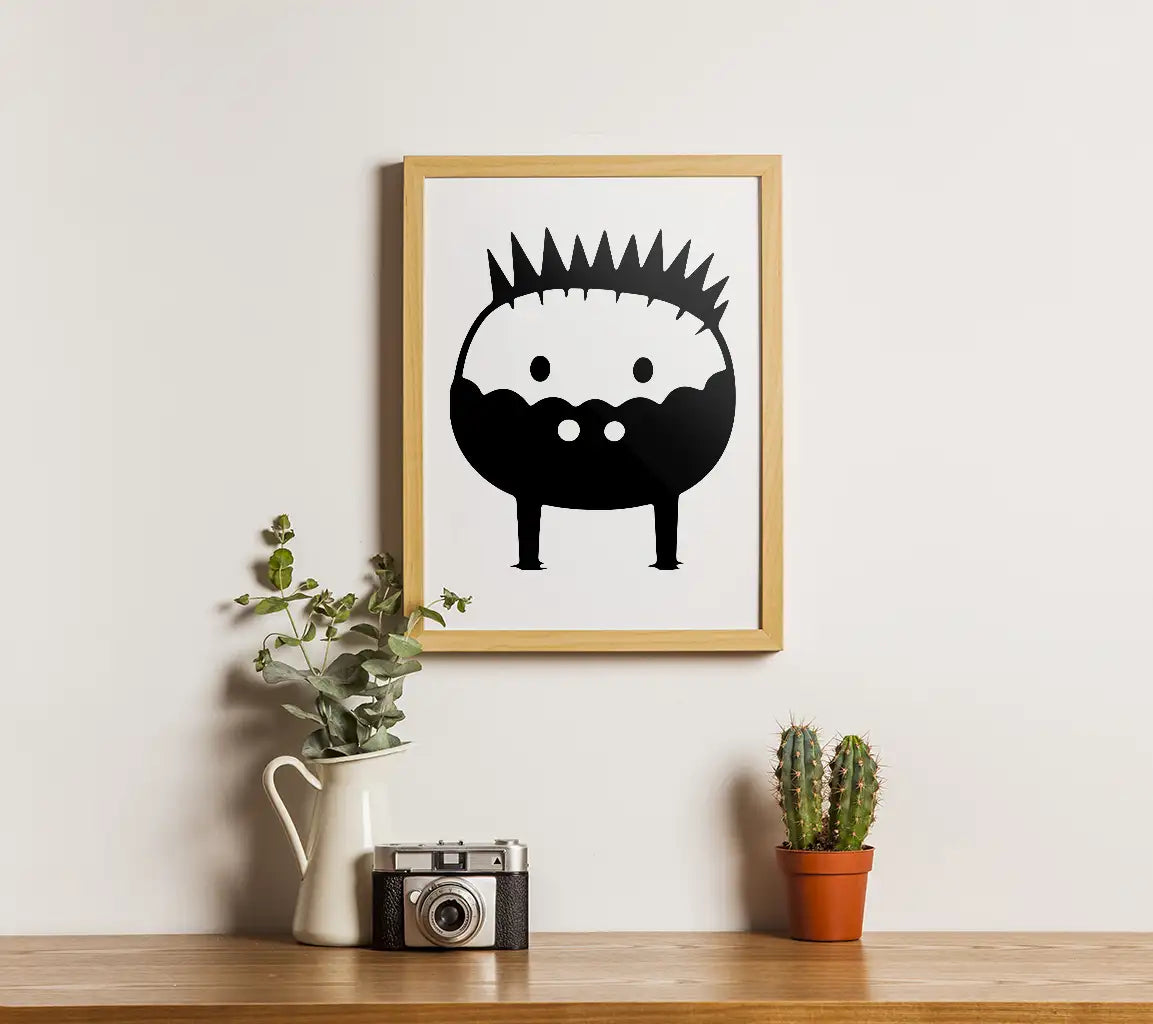 Cute Crowned Monster SVG -  Doodle SVG